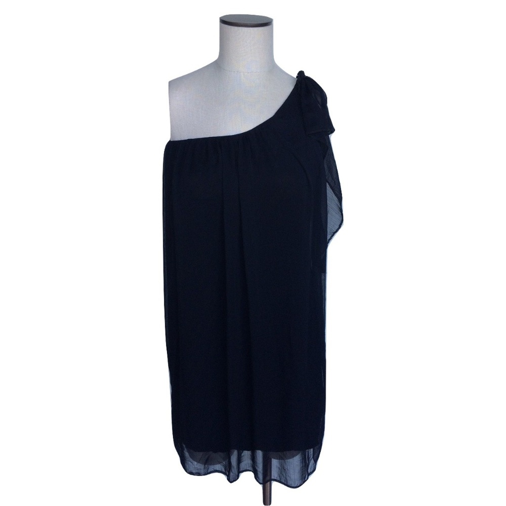 NWT TFNC London One Shoulder Drapey Sheer Dress